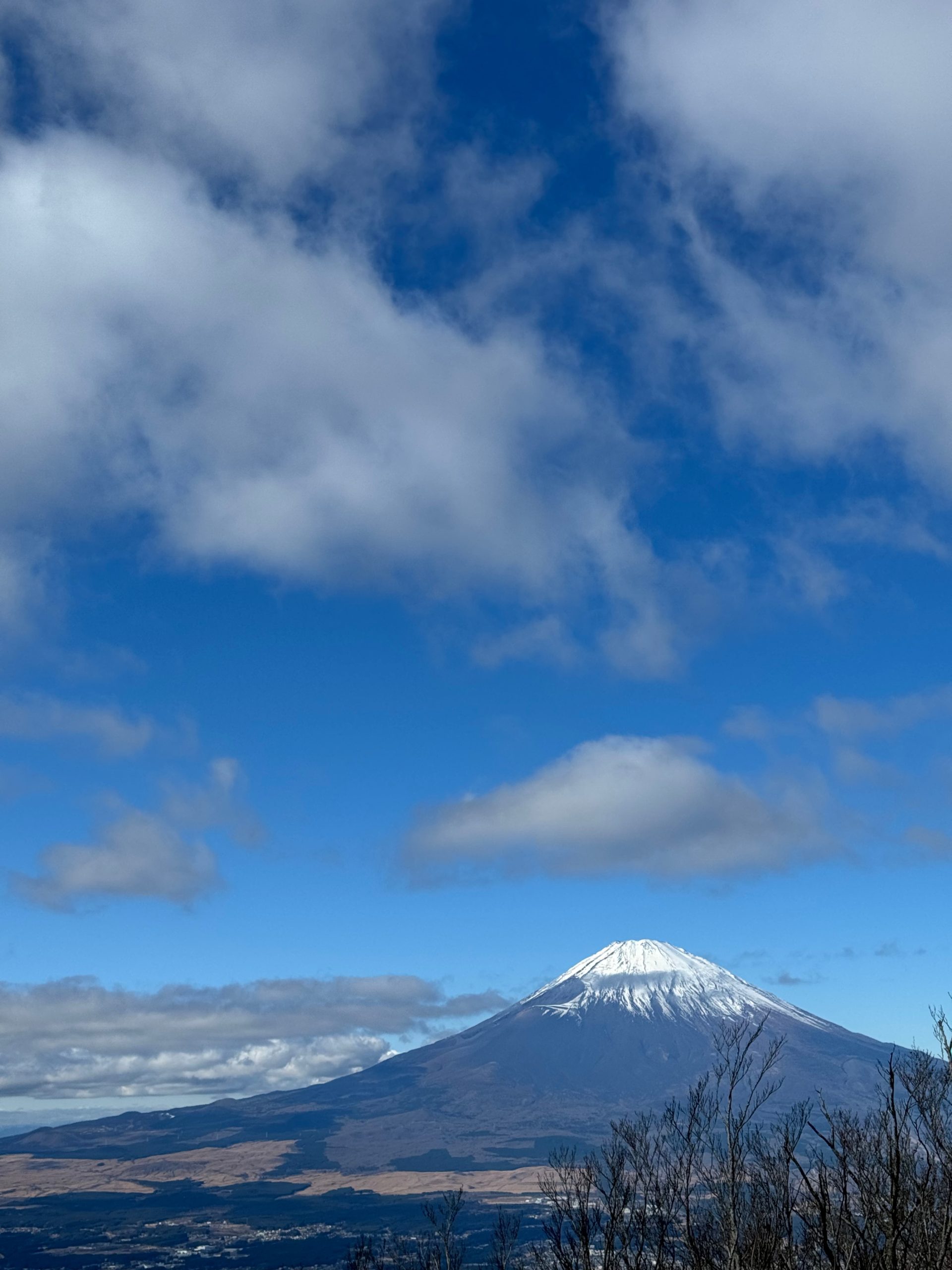 Mt. Fuji summit view from Mt. Kintoki