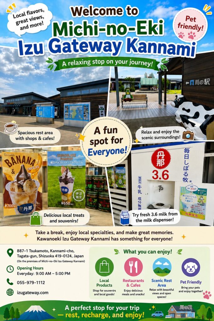 Michi-no-Eki Izu Gateway Kannami guide – roadside station in Kannami, Shizuoka
