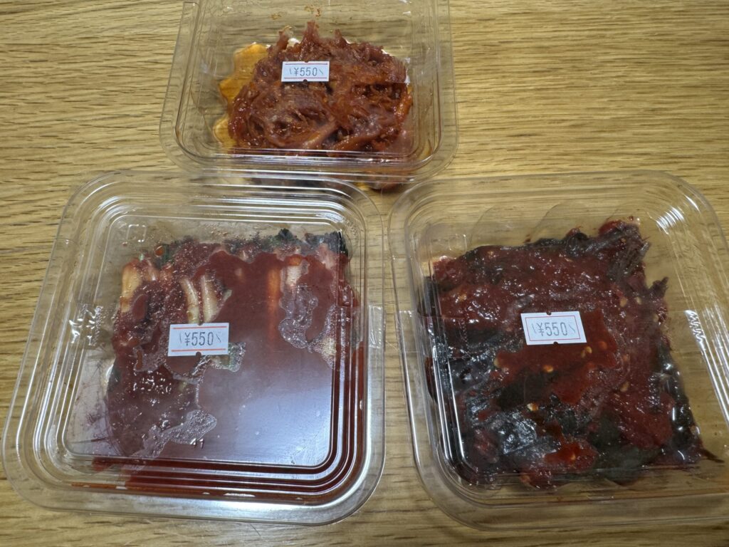 Authentic kimchi at Kumsan Kimchi in Izunokuni, Shizuoka